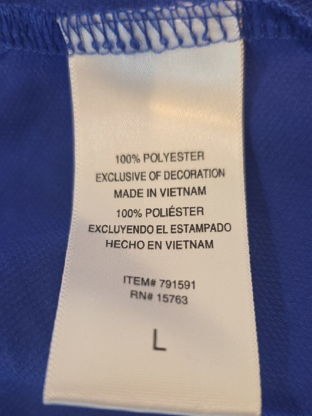Champion Blue Track Jacket with Teal Accents - Picture 9 of 10
